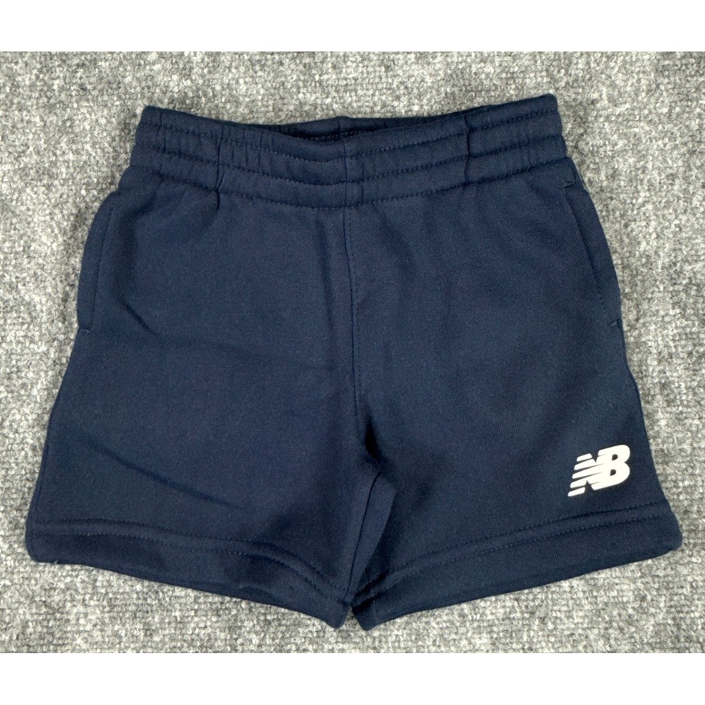 New Balance Athletics Kids 3T 2PC Short Set Navy Blue Tee and Shorts NWT - Picture 5 of 7